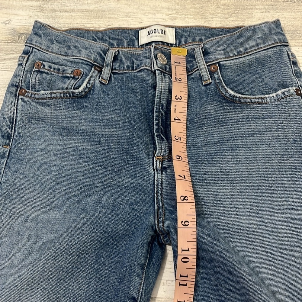 AGOLDE Distressed Knee Skinny Jeans Size 26 - Picture 9 of 11